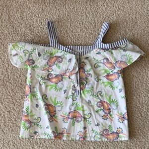 Janie and Jack off the shoulder top